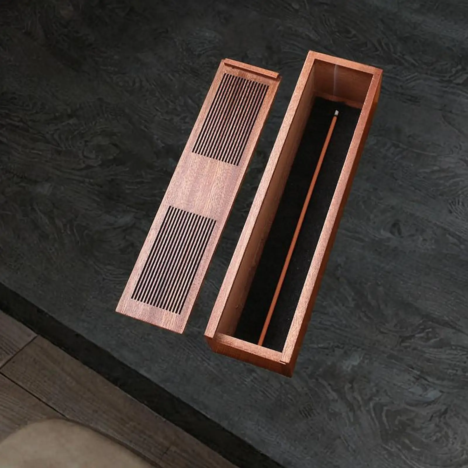 Incense Stick Tray Ideal Gift Rectangular Damp-proof Empty Incense Holder for Indoor Outdoor Studyroom Yoga SPA Travel Garden