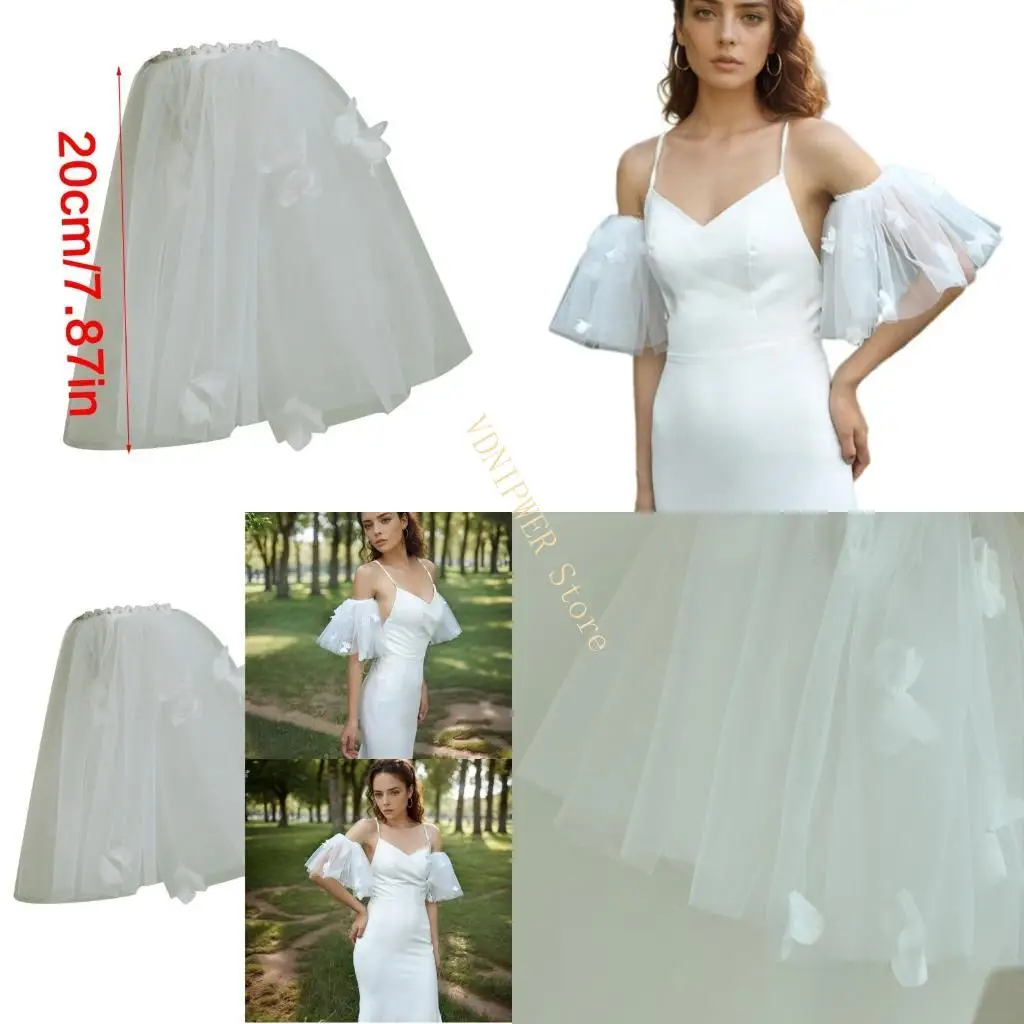 

Двухслойные чистые свадебные крышки с декоративными цветочными аппликациями и эластичной окантовкой для выпускных собраний D08E