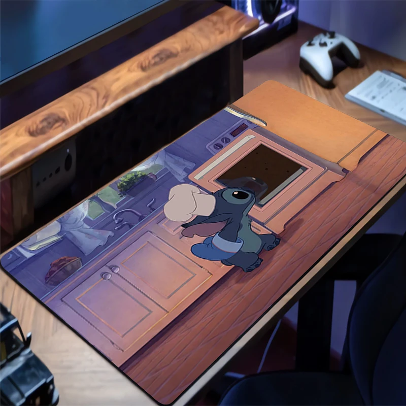 Mouse pad ponto lockedge grande kawaii bloqueio borda acessórios de jogos computador gamer teclado mouse tapete mesa mousepad para presente