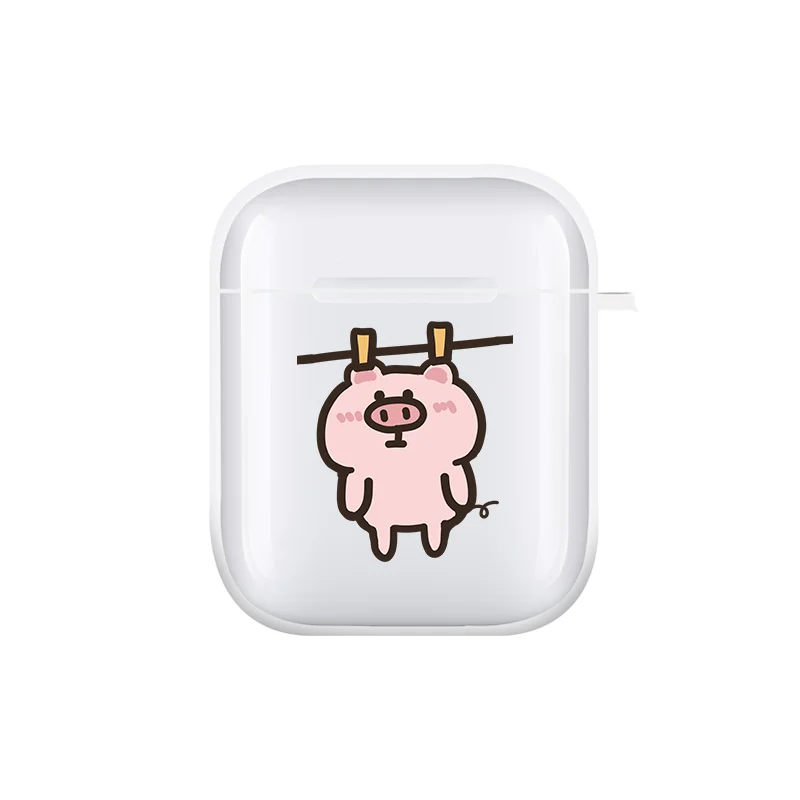 Cute and Funny Little Pig Bear Earphone Case for Airpods 1 2 3 Cover Protection for Airpod Pro Pro2nd Shockproof Fundas Covers