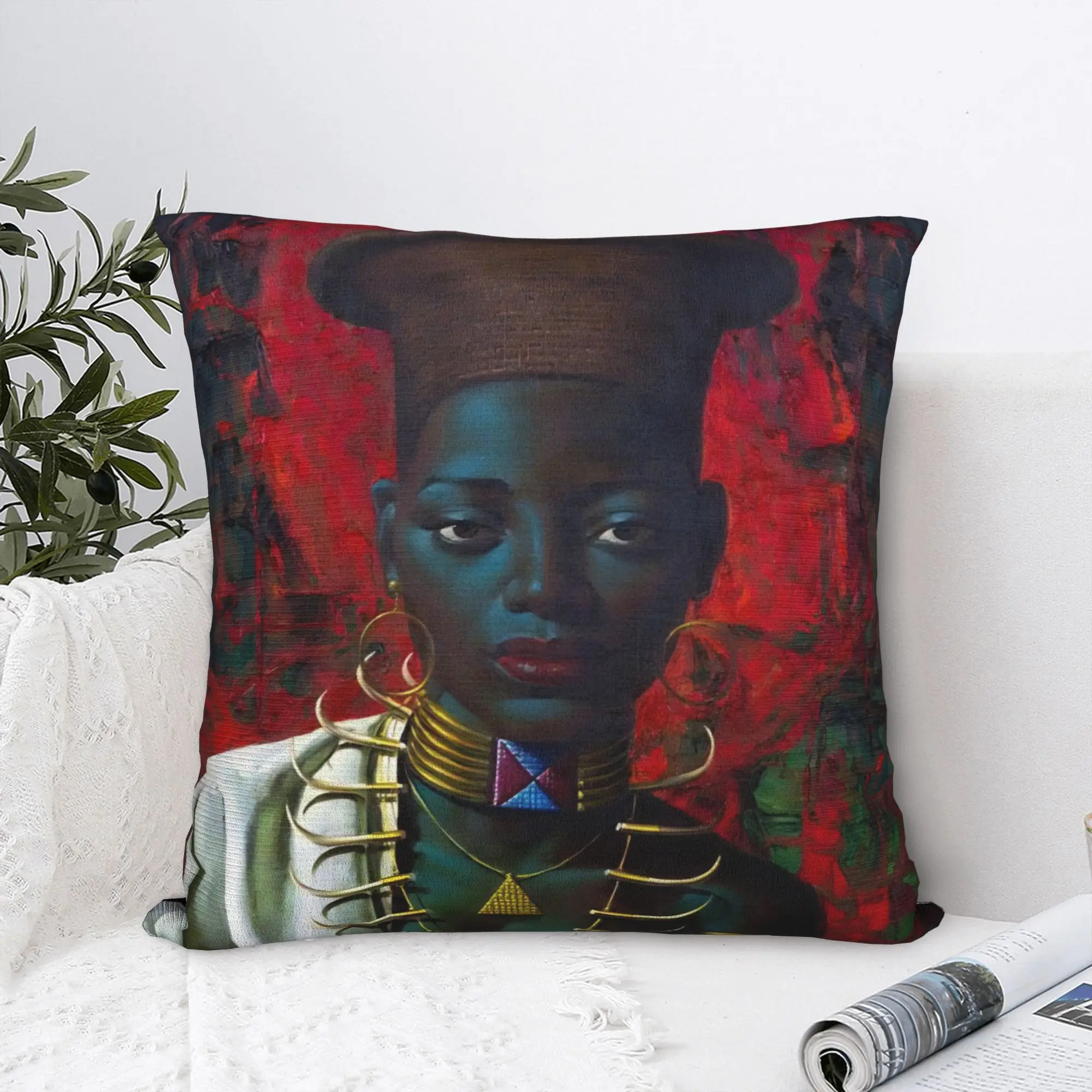 Miss Wong Vladimir Tretchikoff  Pillowcase Accessories Printed Cushion Cover  Pillow Covers Living Room Decoration