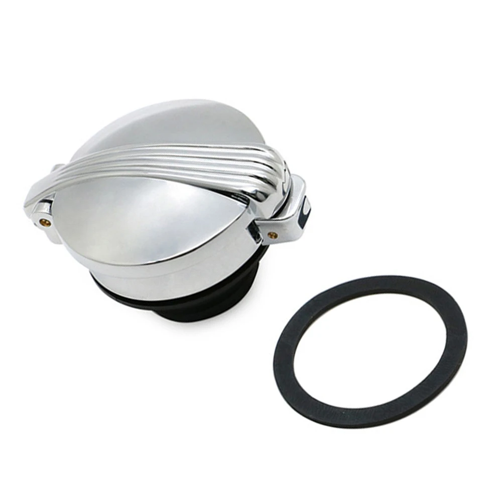 Tapa de tanque de combustible de motocicleta, cubierta para Harley Road King Dyna Softail Sportster XL883 1200X48