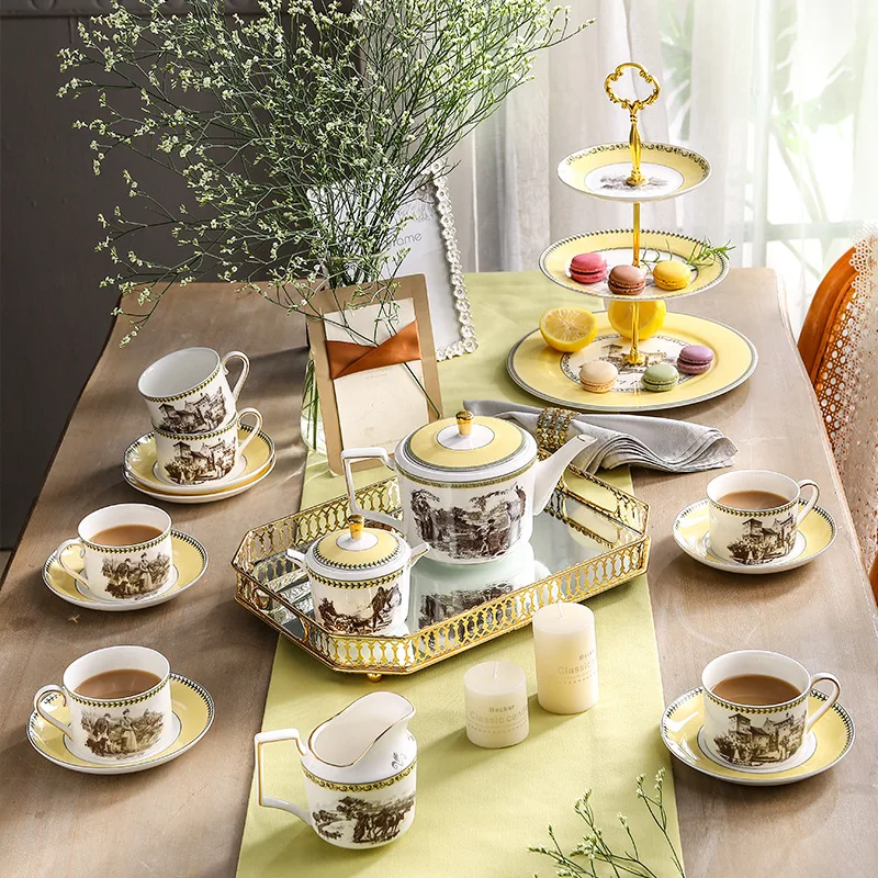 Hxl afternoon tea tea set cup and saucer coffee set ceramic suit