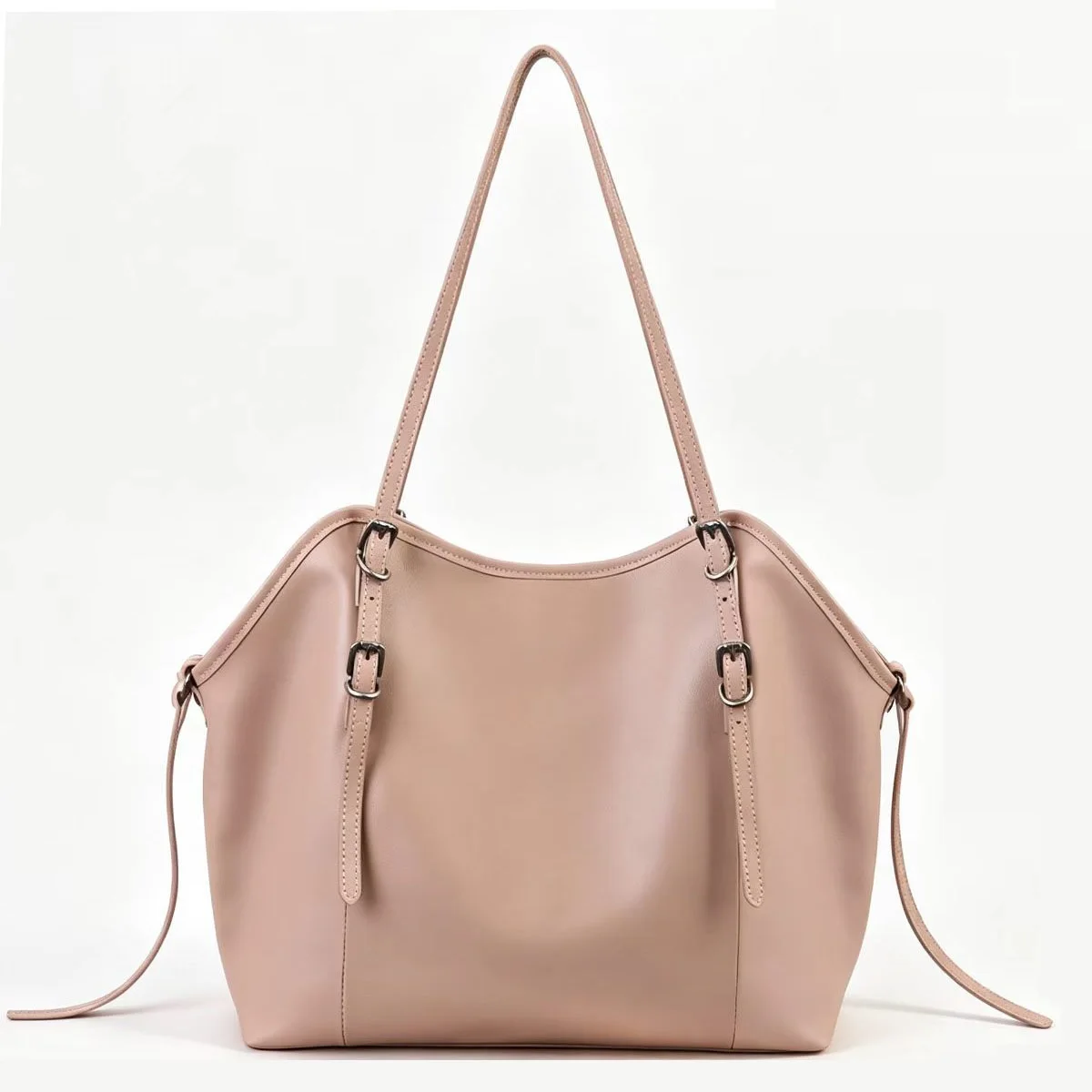 Casual Genuine Leather Handbag Women Large Capacity Cow Leather Tote or Shoulder Bag for Work Daily Travel