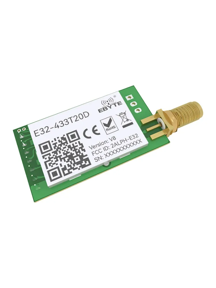 LoRA 433MHz UART RF moduł 433MHz 20dBm 3km CDSENET E32-433T20D bezprzewodowy nadajnik-odbiornik nadajnik-odbiornik antena SMA-K — zdjęcie produktu 3