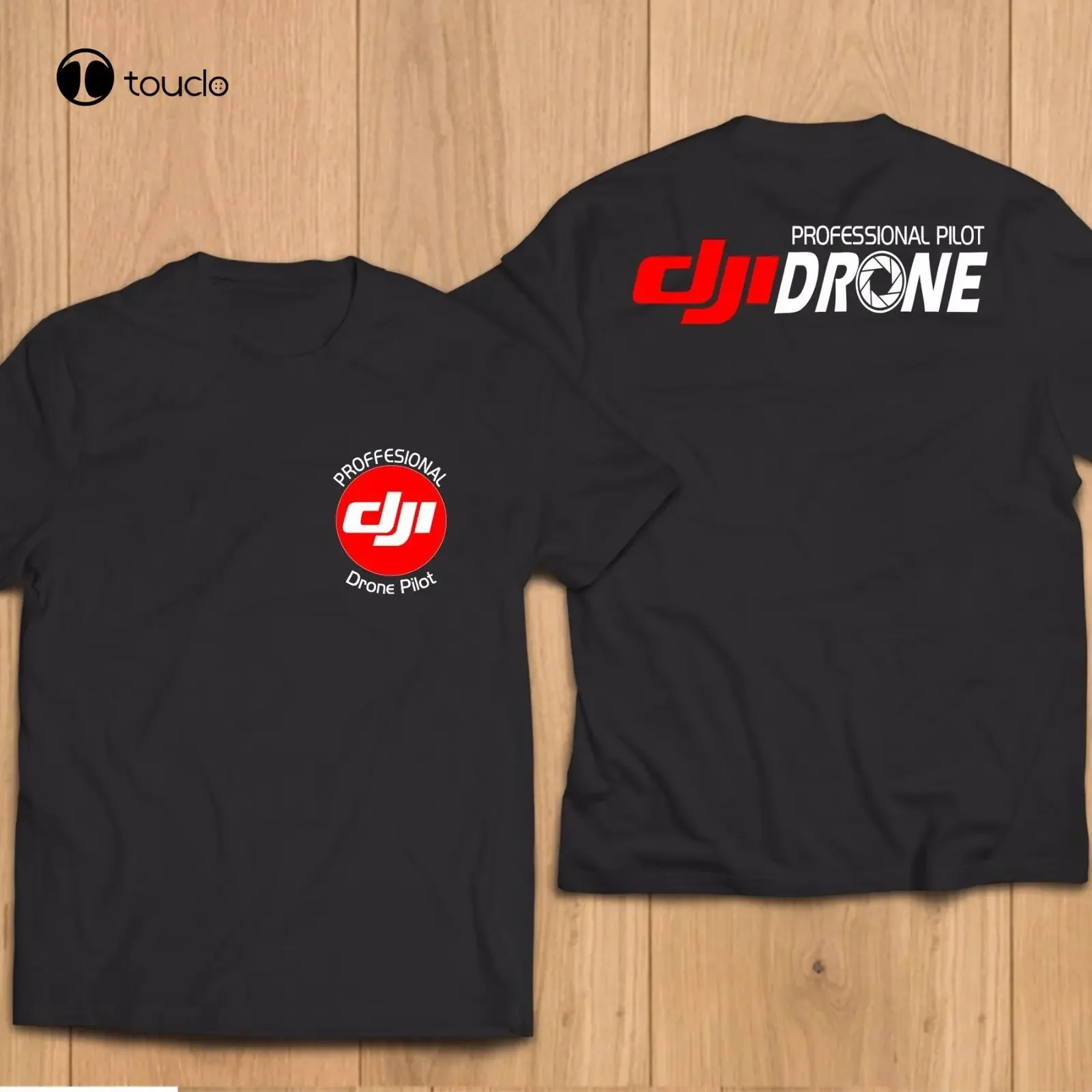 New Fashion Men Men'S T Shirt T Shirt Cotton Men Short Sleeve Tee Shirts New Dji Professional Pilot Drone T Shirt Printing