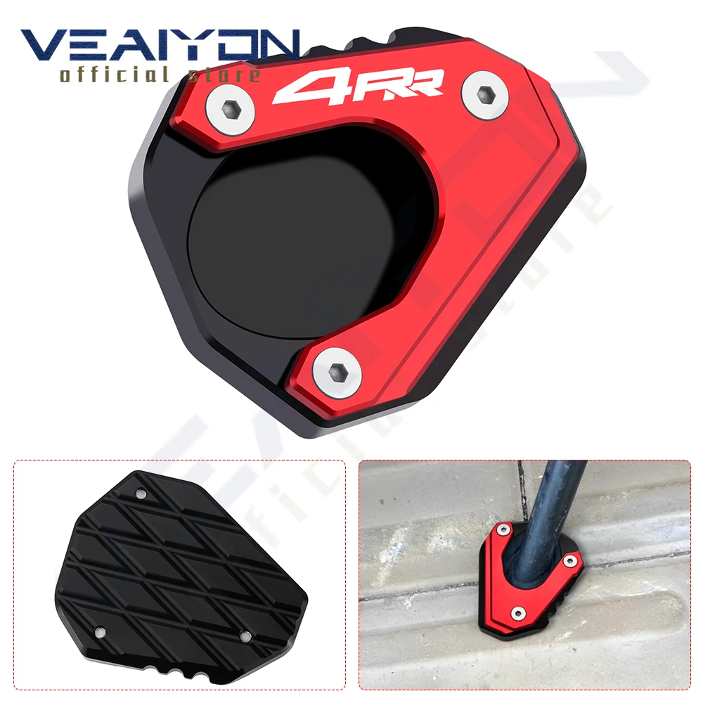 

For ZX4RR ZX-4RR ZX 4RR 2023 2024 2025 Motorcycle Accessories Kickstand Side Foot Support Stand Extension Pad Plate CNC Aluminum