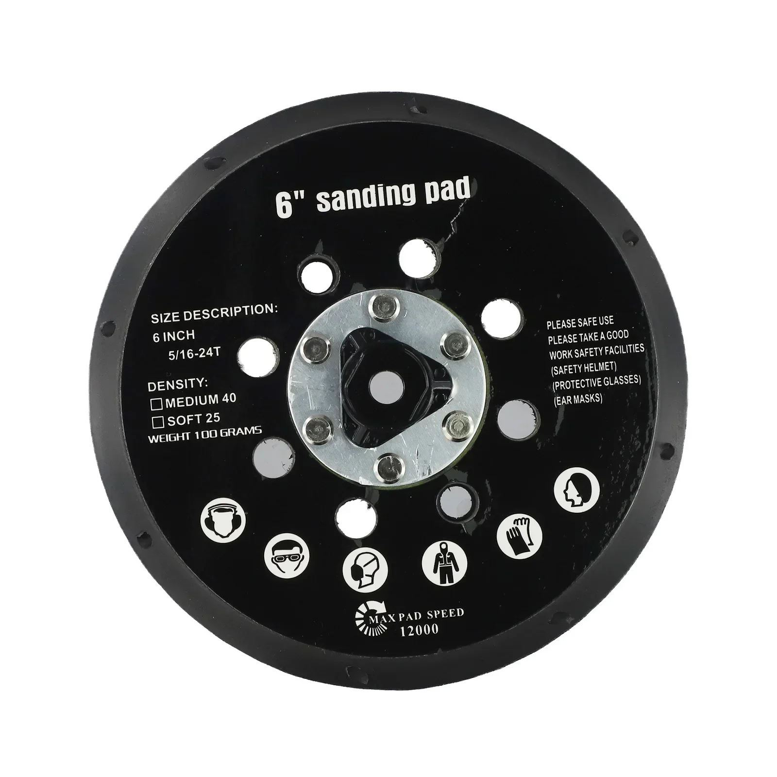 ほこり除去用-クリーナーエアサンダー用バッキングパッド-17穴-サンダーパッド-良好な通気性-オービタルサンダー対応
