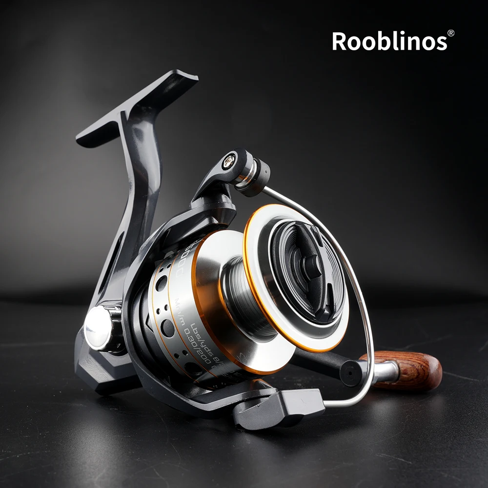 Rooblinos BK Spinning Fishing Reels For Saltwater Freshwater Metal Spool Left/Right Interchangeable Trout Carp Fishing Tackle