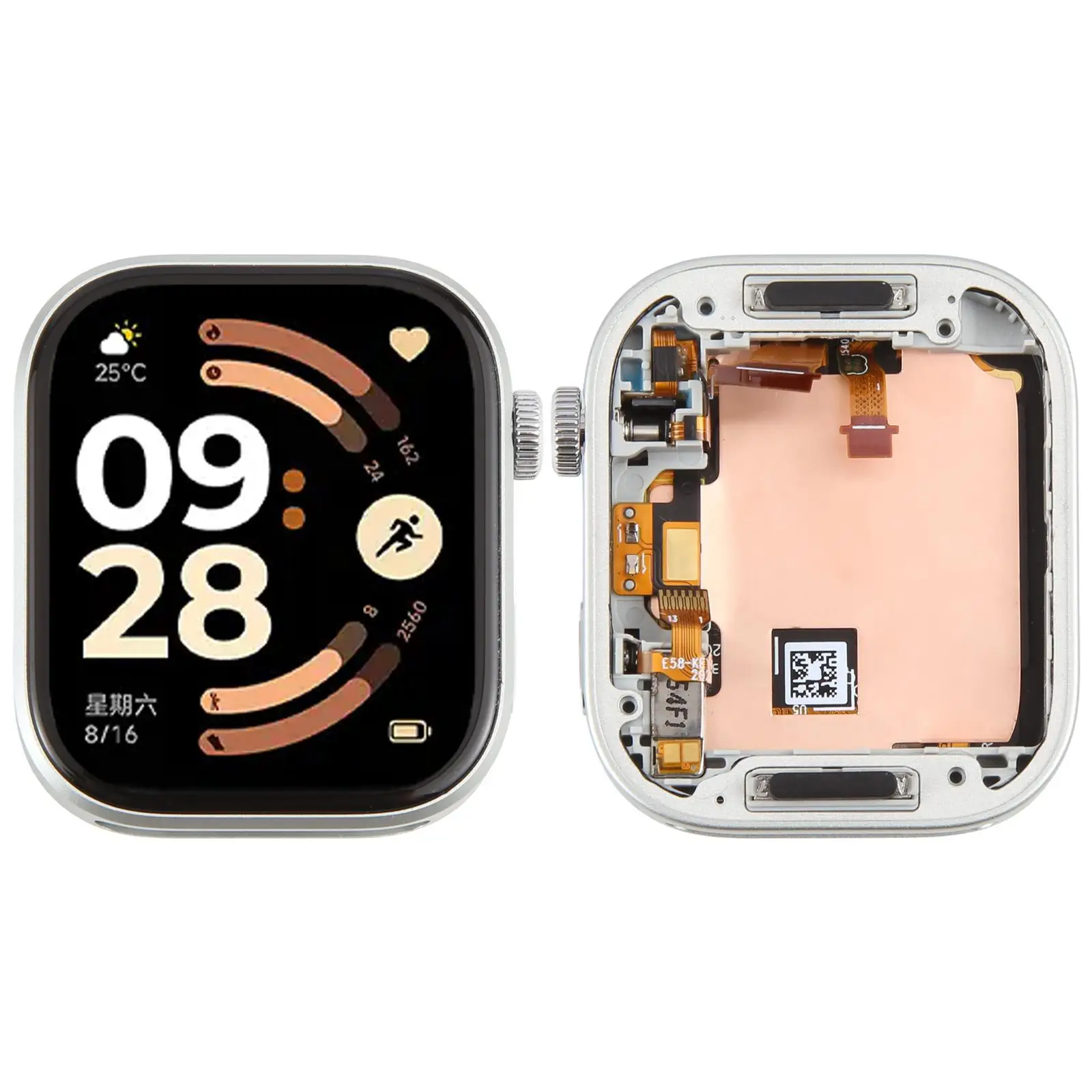 For Xiaomi Redmi Watch 6 Original LCD Screen with Frame (Silver)