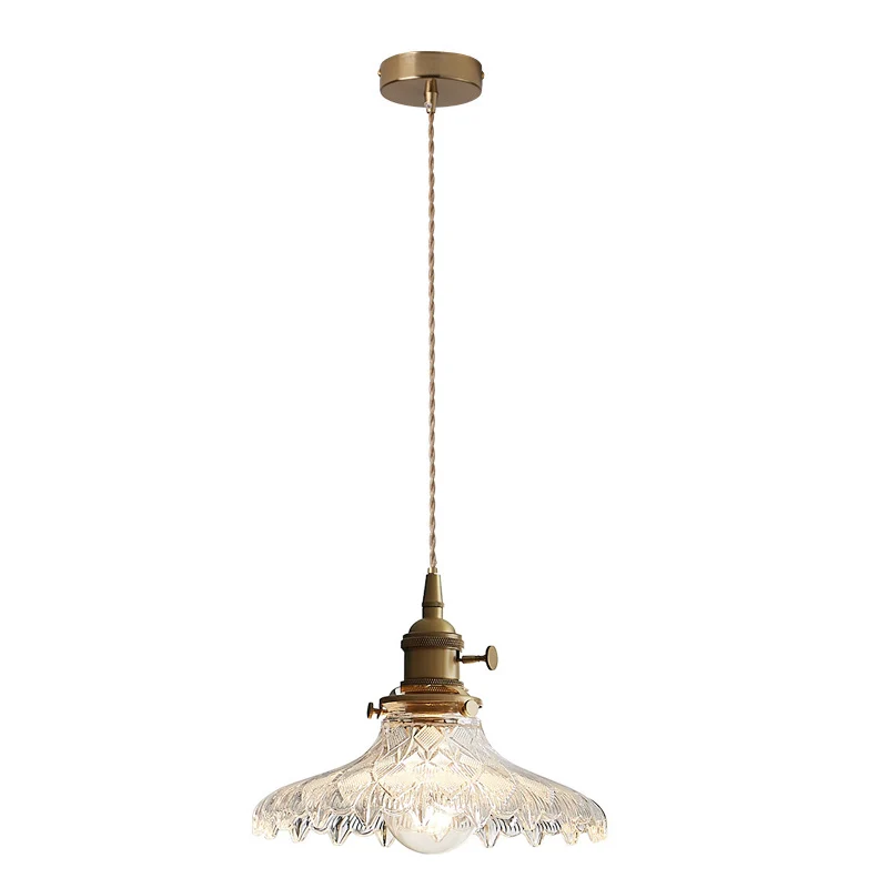 Moderne Glazen Hanger Licht Eetkamer Retro Kroonluchter Creatief Hangend Licht Transparante Lampenkap Voor Restaurant Lamp Plafond hanglamp keuken hanglampen eetkamer vintage verlichting goud glas