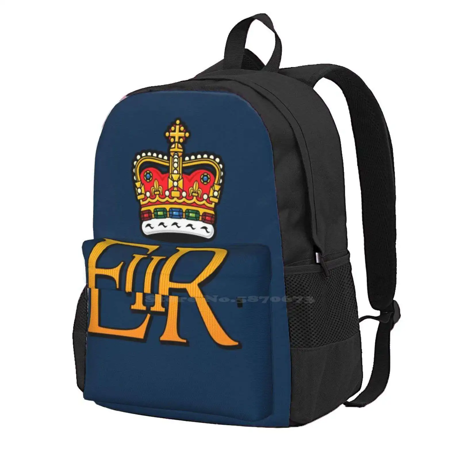 

The Royal Cypher Of Queen Elizabeth Ii Hot Sale Backpack Fashion Bags United Kingdom Queen Elizabeth Ii Uk London Royalty Royal