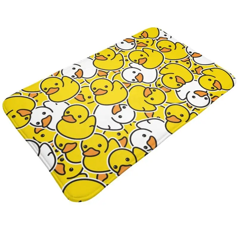 Aangepaste gele cartoon dier badeend deurmat mat antislip bad keuken tuinkleed tapijt 40 * 60 cm