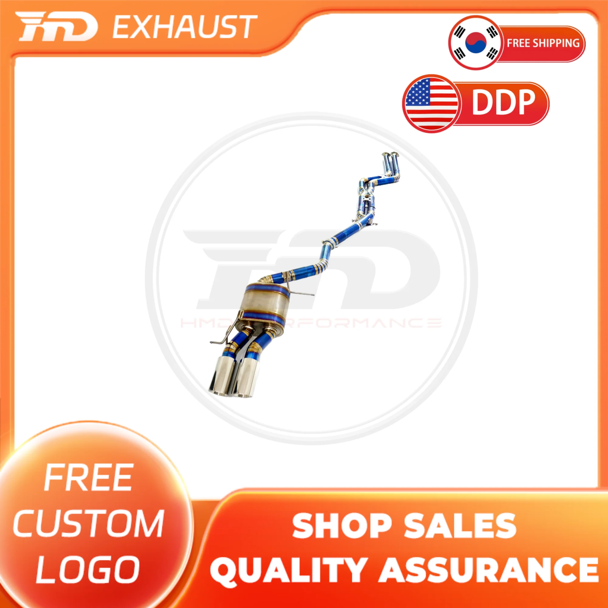 

HMD Exclusive customization Titanium Alloy Exhaust System Performance Catback exhuast for BMW Z4 E89 3.0L Without valve