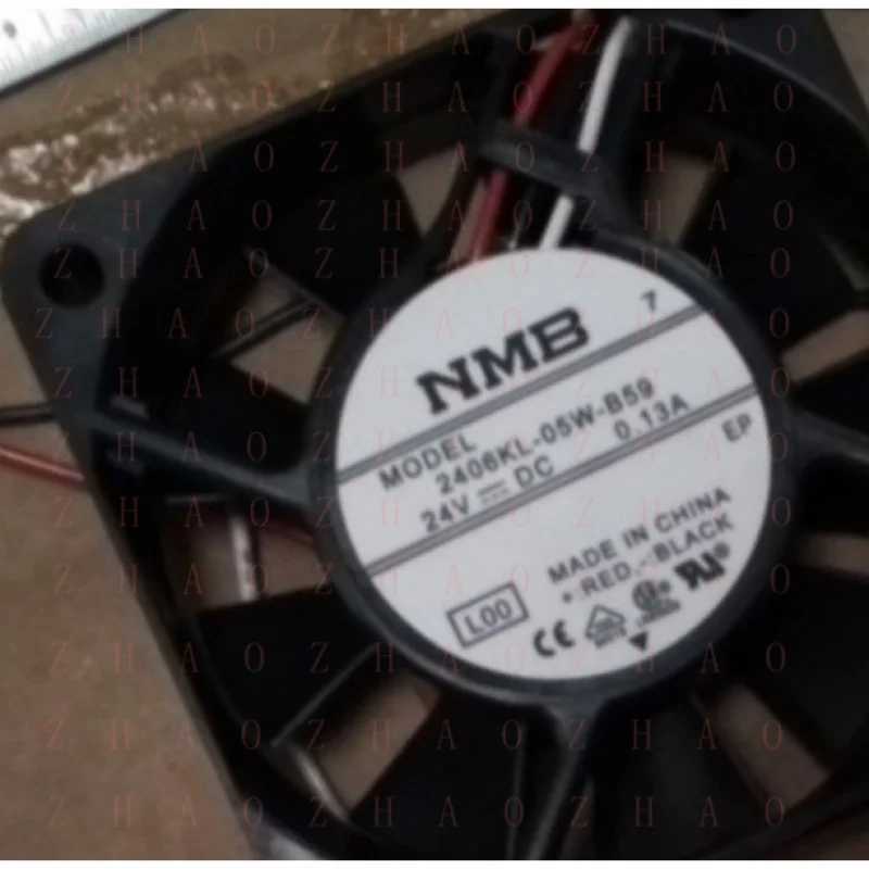 L+ 5pcs for NMB 2406KL-05W-B59 -L00 6cm sq Cooling Fan 24V DC 3-wire 1.5 cm thick