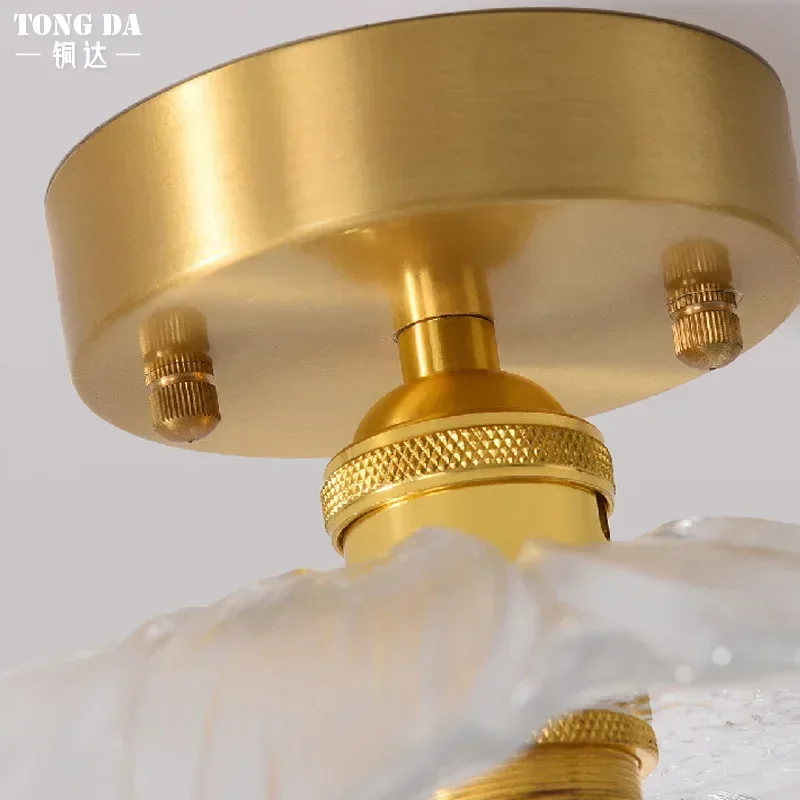 

Vintage Glass E27 Ceiling Lights for Hallway Aisel Bedroom Corridor Retro Loft Shop Restaurant Mounted Lamp Fixtures Luminaire