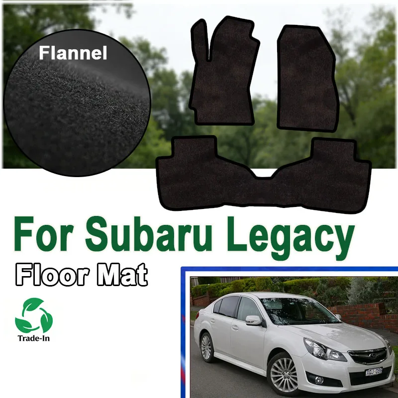 

Flannel Car Floor Mats For Subaru Legacy B4 Touring Wagon Liberty 2010~2014 Carpets Cover Rugs Foot Pads Interior Accessories
