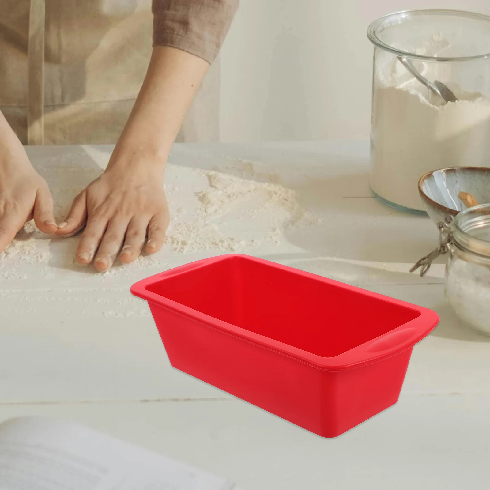 Silicone Loaf Pan Rectangular Non-Stick Bread Baking Mold For Toast Diy Cake Cooking Kitchen Tool Baking Pan Loaf Mold