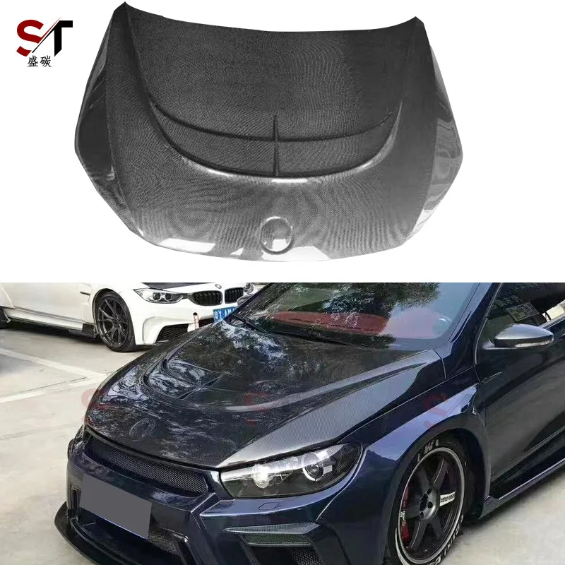 

Suitable for Volkswagen Scirocco Carbon Hood Cover Retrofit Headcover Car Surround Front Cover Body Kit