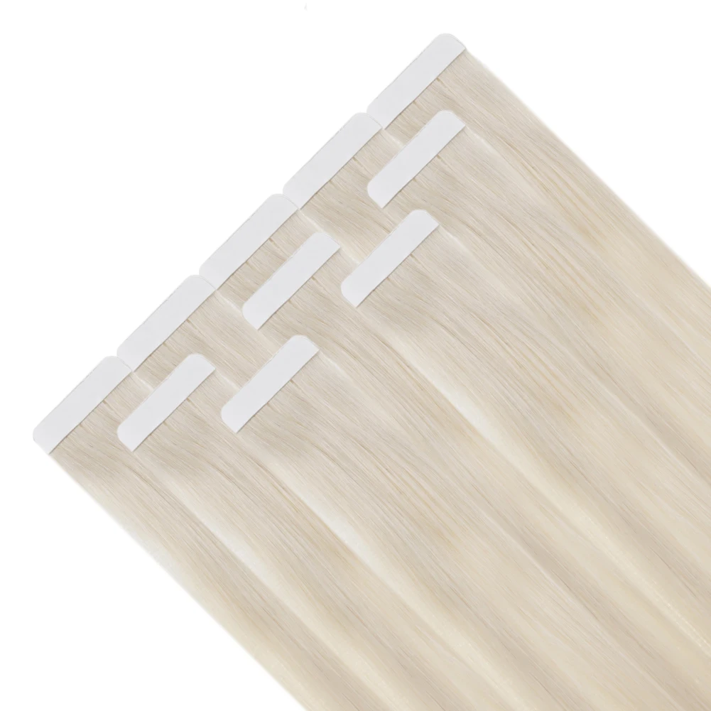 Ugeat Tape in Hair Extensions Menselijk Haar Echte Natuurlijke Braziliaanse Remy Haar Steil Naadloze Huid Inslag Voor Vrouwen Balayage 20 P/40 P - afbeelding 2