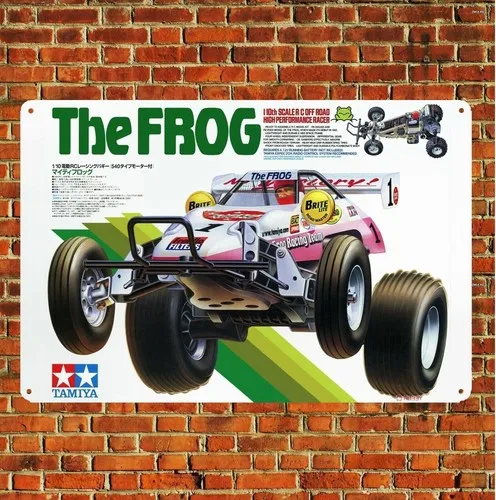 Metal Poster Vintage Rc Car Tin Sign Plaque Tamiya The Buggy Boxart-aluminum