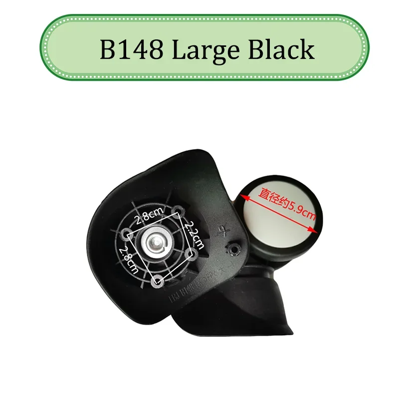 ل LBJ B148 العالمي عجلة حقيبة تروللي بعجلات عجلة استبدال الأمتعة صيانة بكرة عجلات منزلقة Slient مقاومة للاهتراء #2