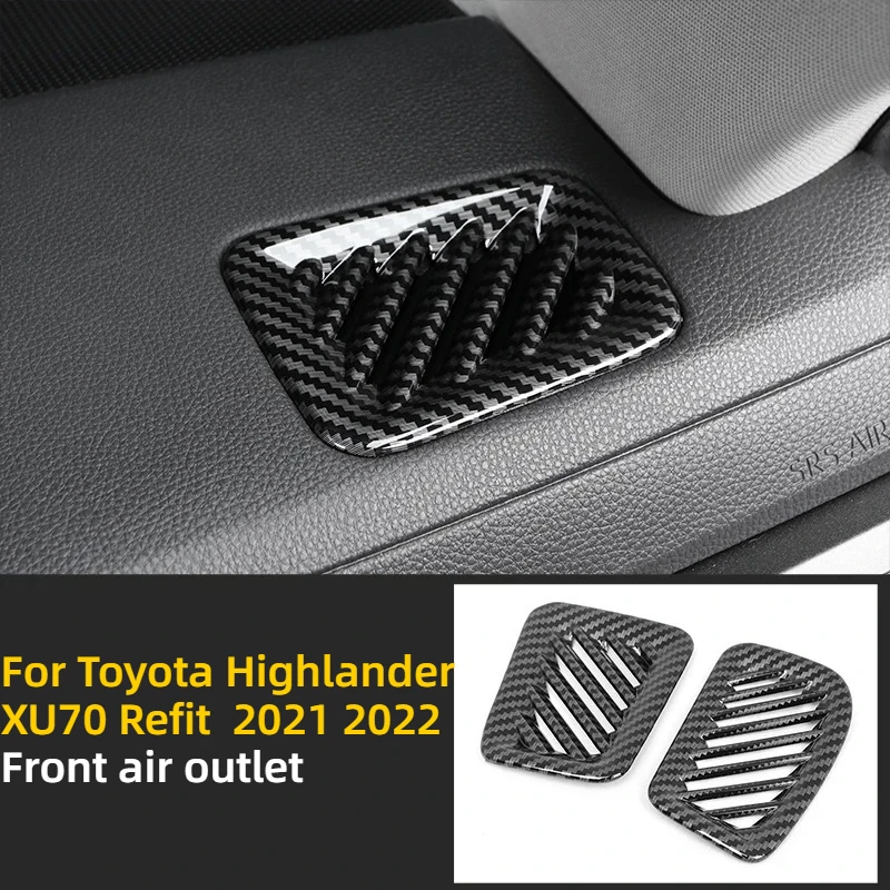 

For Toyota Highlander XU70 Refit 2021 2022 Car Front Left & Right Row Wind Air Conditioning Vent Grill Outlet Panel