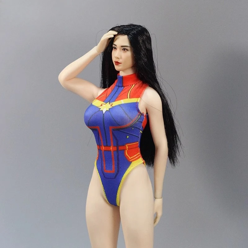DM TOYS 1/6 Scale Women Soldier Anime COS Swimsuit Clothing Model for 12Inch PH Action Figures Doll Accessories