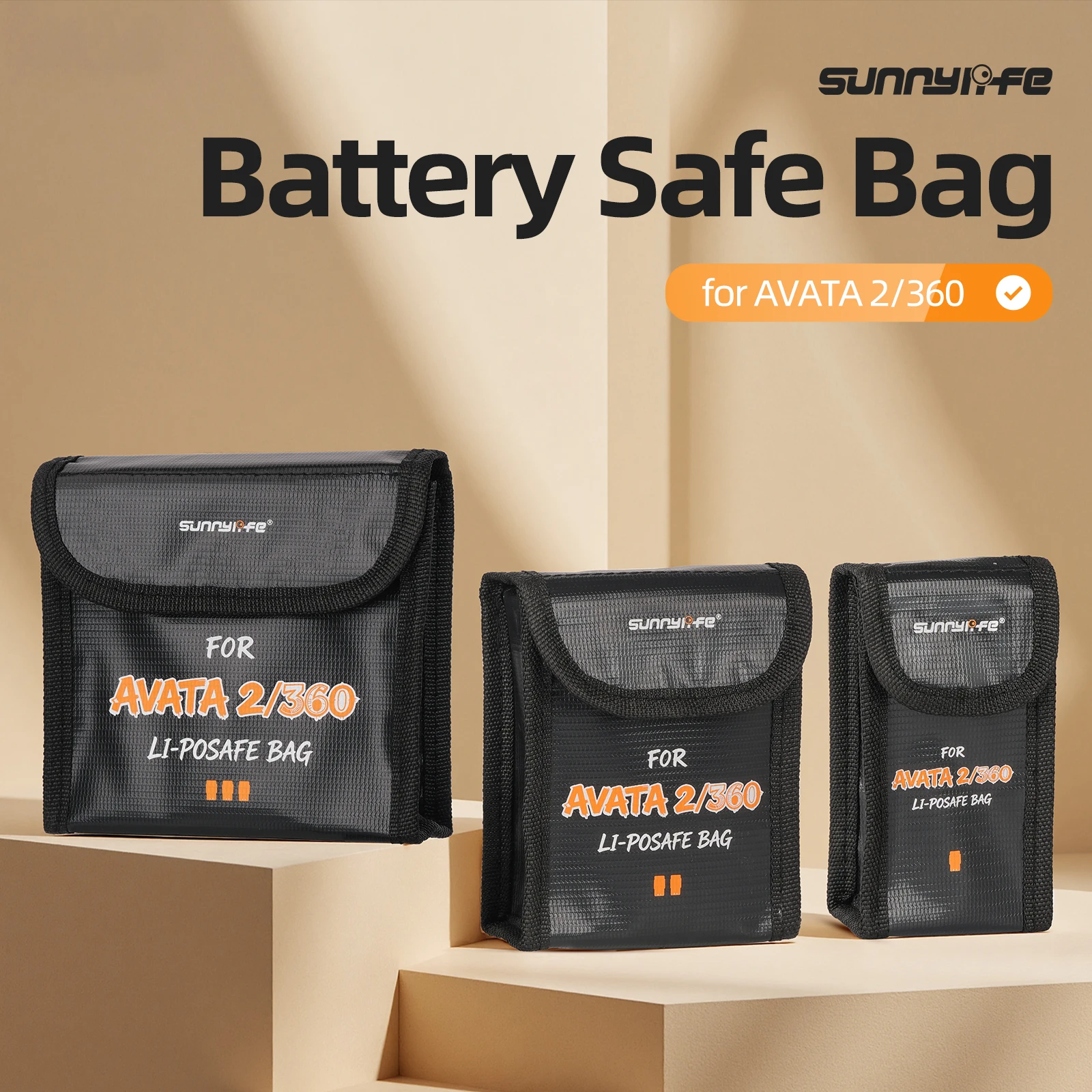 Battery Explosion Proof Bag Case For DJI Avata 2/Avata 360 Safety Battery Storage Bag For DJI Avata 2/Avata360 Drone Accessories