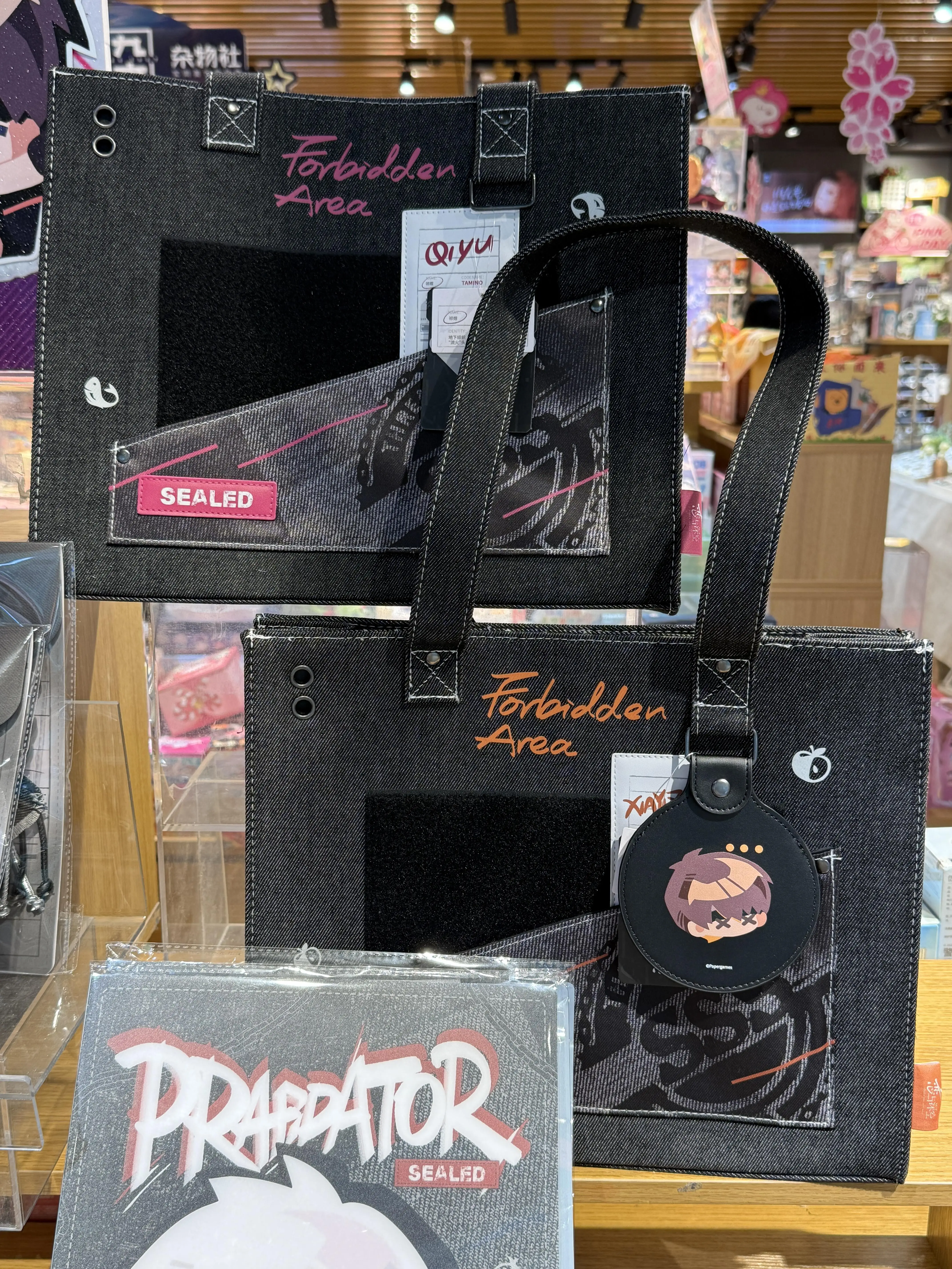 In Stock Original Love and Deepspace Rafayel Zayne Sylus Caleb Forbidden Area Sealed Theme Tote Bag Handbag Gel Pen Set Anime