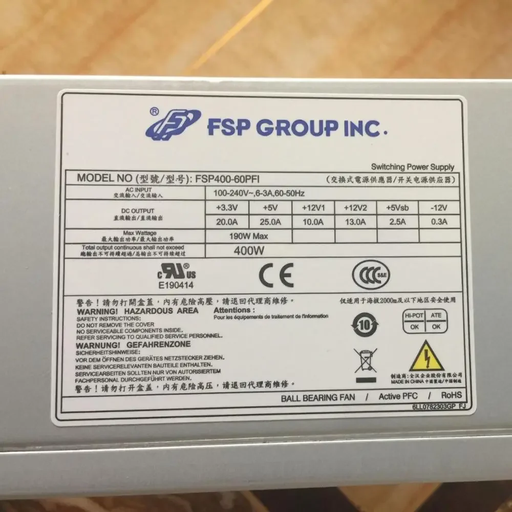 

Original Power Supply FSP400-60PFI switching power supply FSP400-60PFI