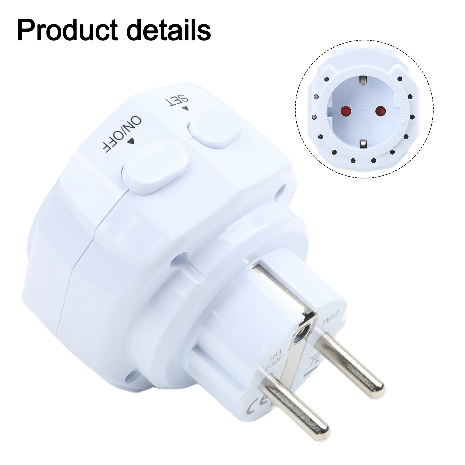 European Standard Countdown Timer Switch Socket Dual Button 20 Min To 12 Hour Programmable Outlet For Kitchen Home Appliance Con