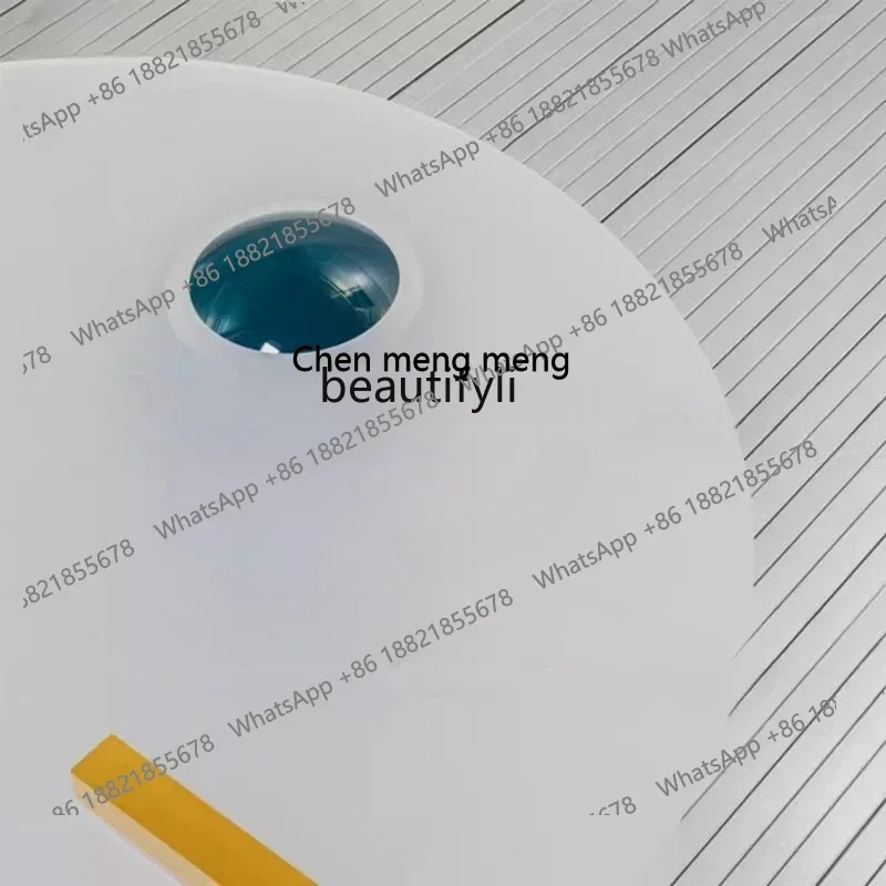 Transparent acrylic special-shaped round coffee table living room, round tea table  H