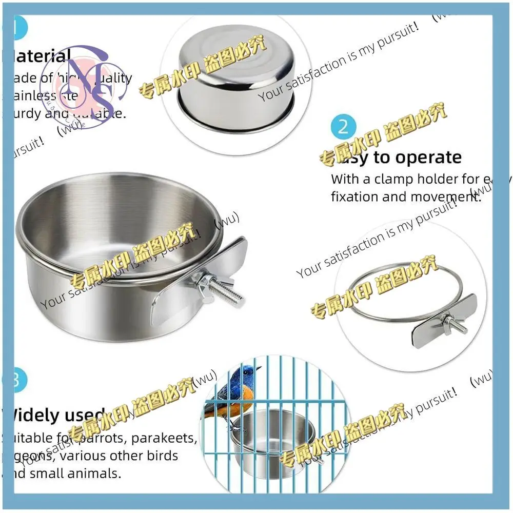 New stainless steel, bite-resistant, suspended pet feeder