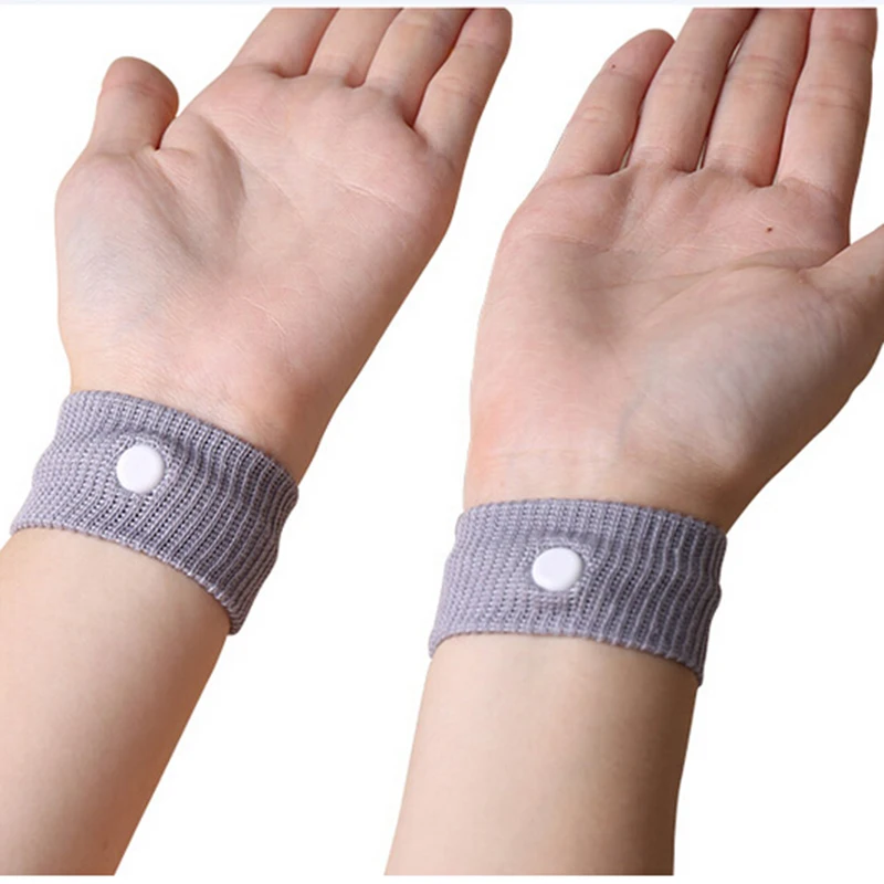 

Nausea Anti Morning Sickness Motion Travel Sick Wrist Bands Car Sea Plane