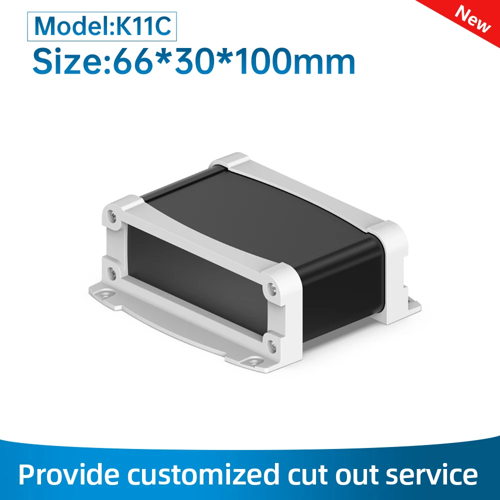 Outdoor Instrument Enclosure Anodized Fiber Optic Equipment Housing Collision Avoidance Aluminum Junction Box K11C 66*30mm