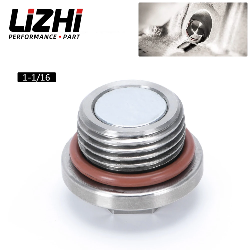 1-1/16Stainless Steel Magnetic Oil Drain Plug &Oil Drain Sump Nut Car Accessories