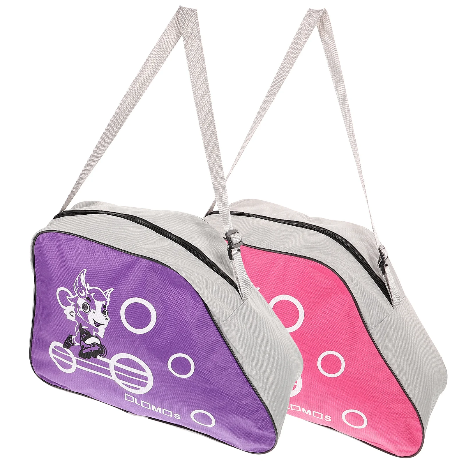 2Pcs Skates Storage Bag Large Oxford Cloth Durable Roller Skates Shoe Pouch Portable Practical Skating Shoes Organizer