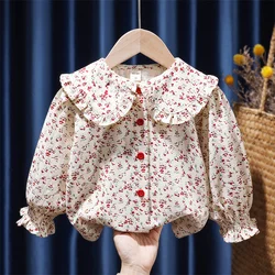 Girls Baby's Kids Blouse Jacket Outwear 2024 In Stock Spring Autumn Shirts Cotton Children's Clothing High Quality