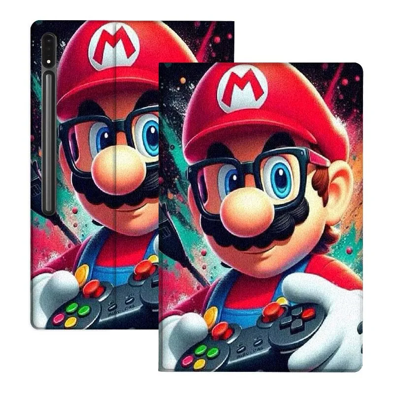 

Популярный чехол M-Marios с мультяшным дизайном для Samsung Galaxy Tab S10, S9, S8, S7 FE Lite, мягкий, гибкий, с поддержкой планшета