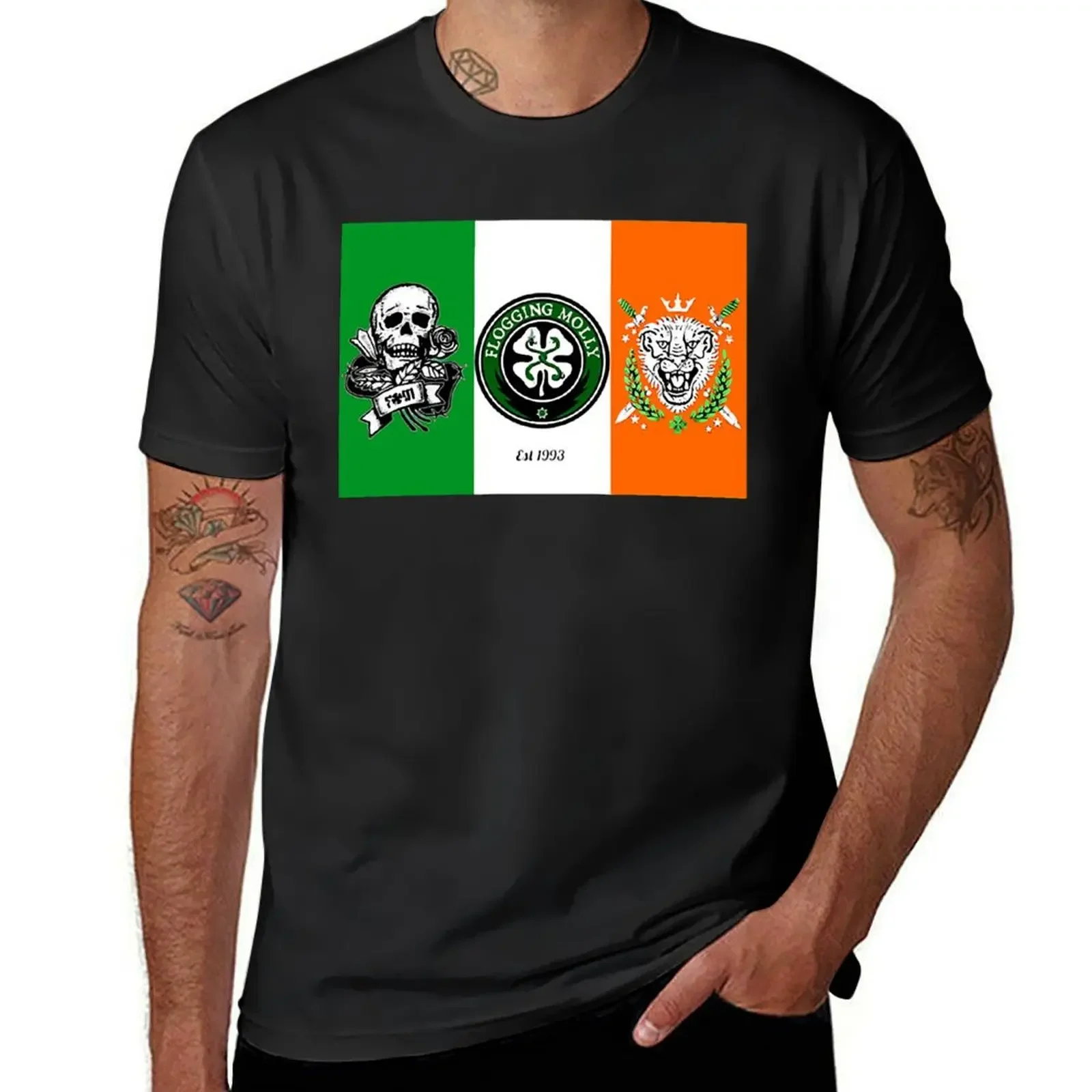 

Funny Gift Flogging Molly Irish Flag Cute Gifts T-Shirt baggy shirts vintage graphic tee quick drying men tshirt