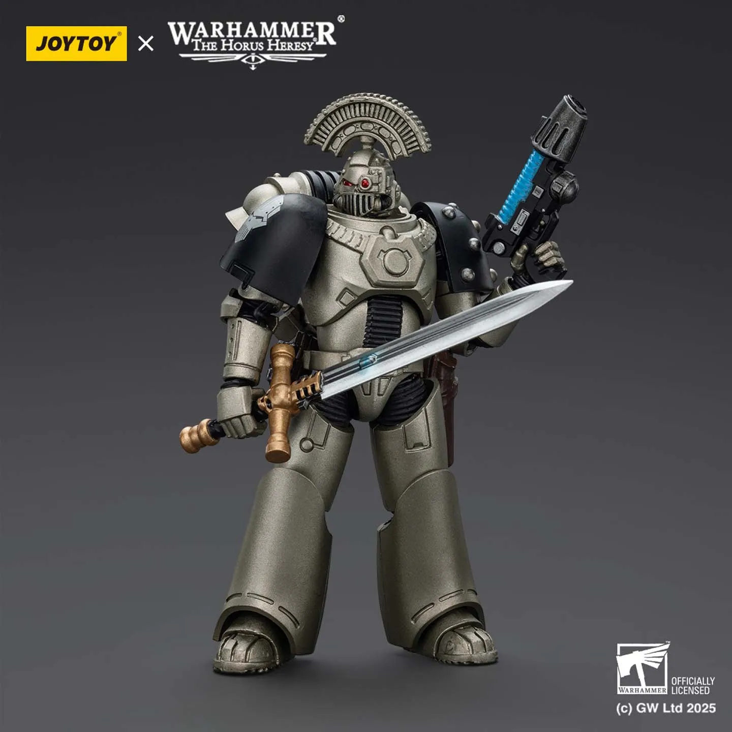 

JOYTOY Dark Source Warhammer Steel Warrior JT01758 Энергетический меч Плазменный пистолет MKVI Тактический сержант Ручная модель 1/18 Игрушка