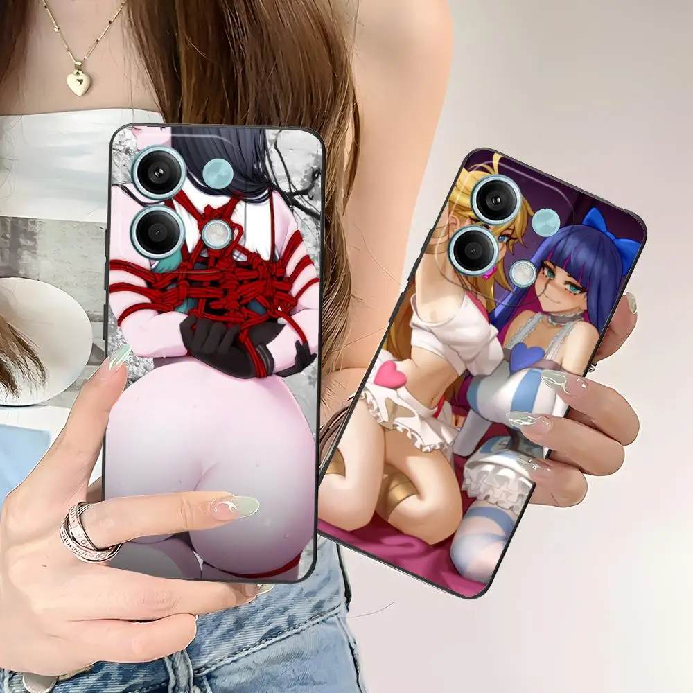 أنيمي هنتاي Senpai قضية الهاتف المحمول ل POCO M6 M5 M4 M3 X7 X6 X5 X4 X3 F6 F5 F4 Pro GT 5G الطباعة الملونة غطاء جميل فاخر