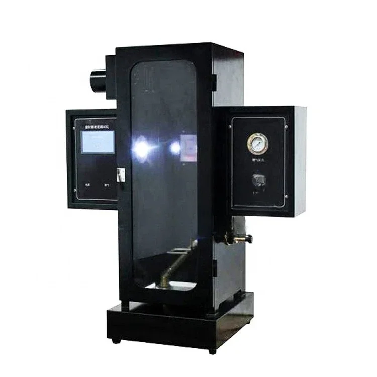 Touch screen ASTM D2843 plastic combustion decomposition smoke density test chamber