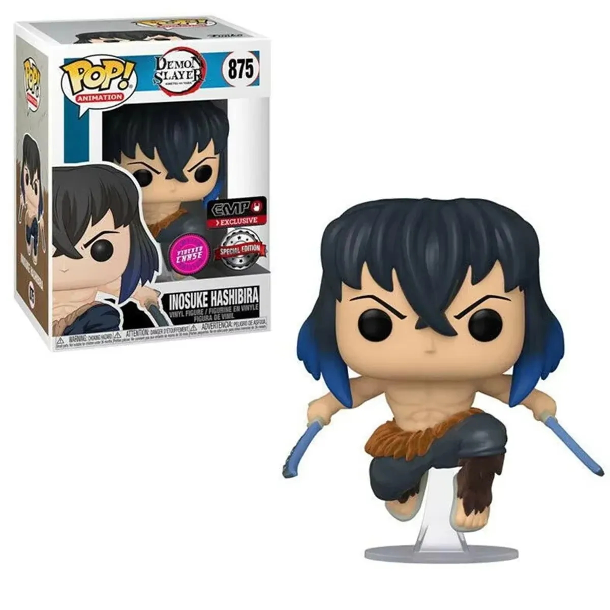 FUNKO POP Demon Slayer INOSUKE HASHIBIRA 875 # Colección de figuras de acción Figuras de vinilo Modelo Juguetes Carvinal Regalo de Navidad