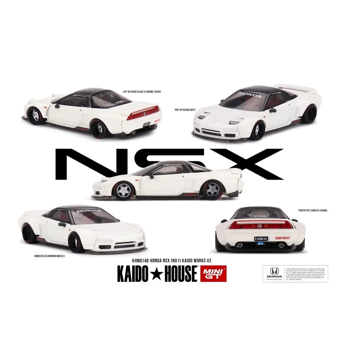 

KaidoHouse+MINIGT 1:64 Honda NSX NA1 alloy car model