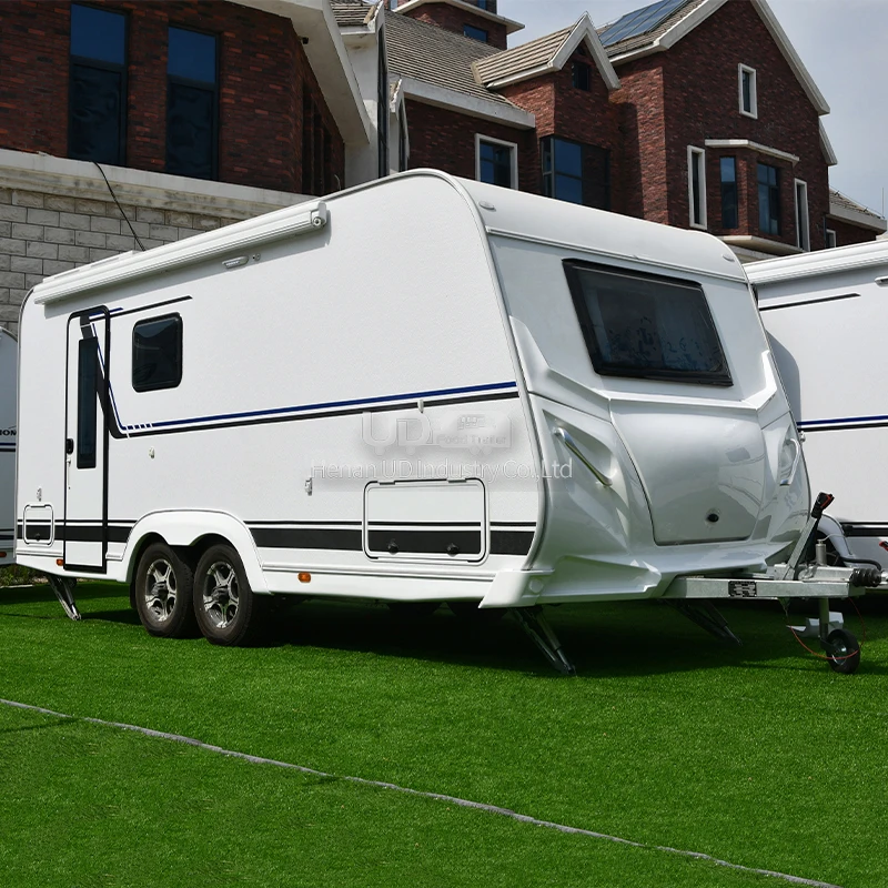 Family Travel Trailer Off Road Camper Trailer Caravan Waterproof Rv Trailer with Dot Certification Suitable for 2-4 People