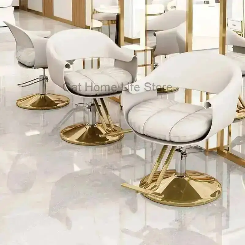 الكراسي المهنية كرسي صالون آلات الحلاق تعزيز عجلة كراسي دوارة الغرور صالون الأظافر رمش ماكياج فاخر مائل #2