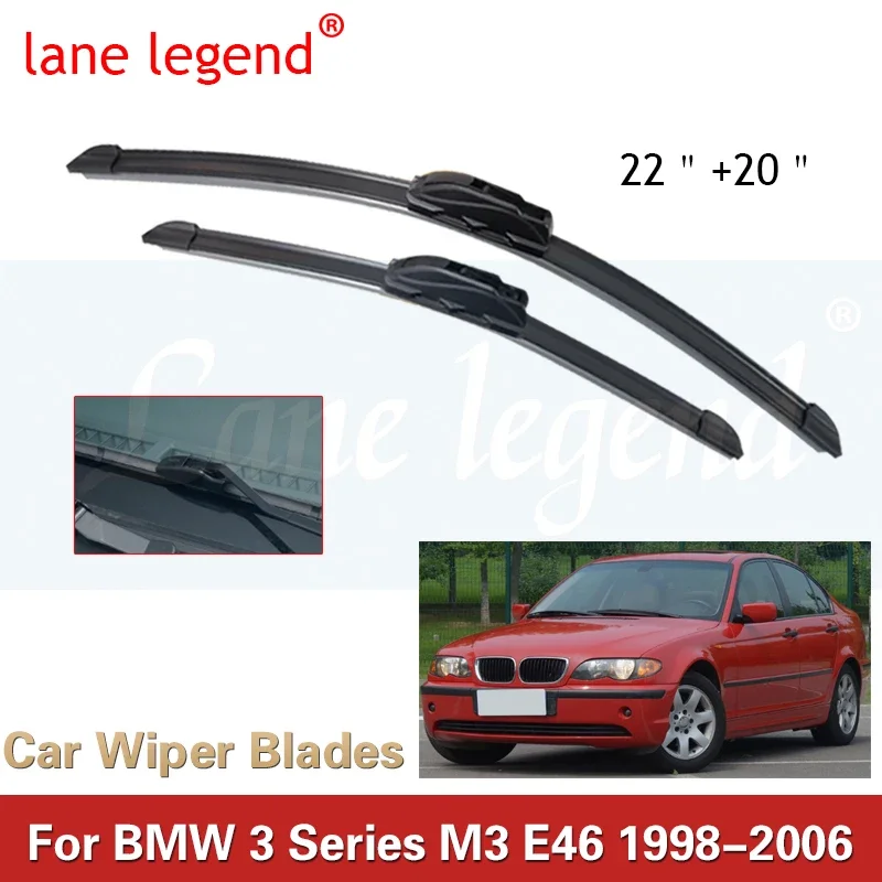 

Car Wiper Blade for BMW 3 Series M3 E46 1998 1999 2000 2001 2002 2003 2004 2005 2006 Front Windscreen Washer Brushes Accessories