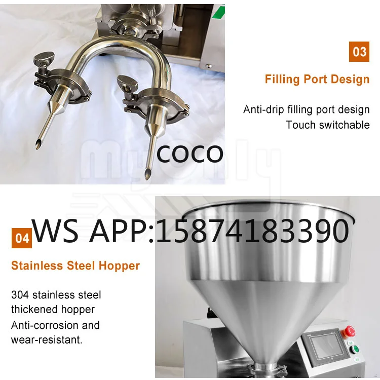 Automatic Puff Cream Filler Donut Jam Stuffing Machine Bread Cake Chocolate Filling Machine